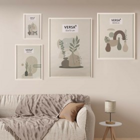 Portafoto Versa Bianco Legno MDF Vintage 1,2 x 32 x 22 cm