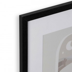 Portafoto Versa Nero Legno MDF 1,2 x 32 x 32 cm