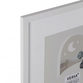 Portafoto Versa Bianco Legno MDF 1,2 x 32 x 32 cm