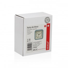 Orologio da Tavolo Versa Alvo Azzurro Plastica 4,5 x 8,5 x 8,5 cm
