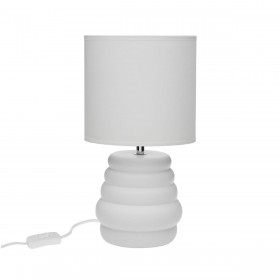 Lampada da tavolo Versa Bianco Ceramica 40 W 17 x 32,2 cm