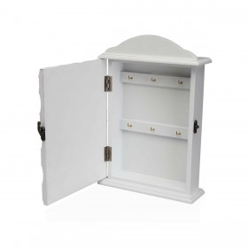 Armadietto portachiavi Versa Bianco 6 x 28 x 19,5 cm