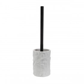 Scopino per il Bagno Versa Bianco Resina Roccia
