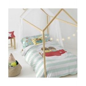 Set di copripiumino HappyFriday Happynois Learning To Fly Multicolore Singolo 2 Pezzi