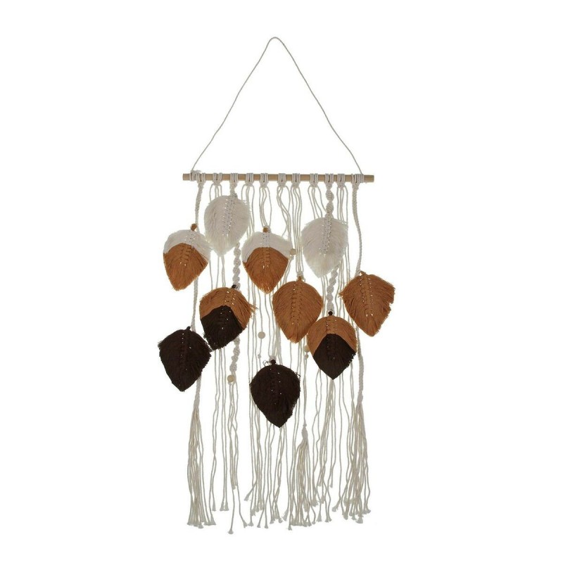 Decorazione da Parete Versa Marrone Fogli 80 x 40 cm