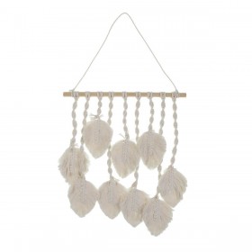Decorazione da Parete Versa Bianco Fogli 60 x 40 cm