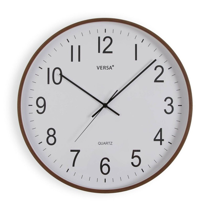 Orologio da Parete Versa Plastica Quarzo Legno MDF 5,2 x 50 x 50 cm