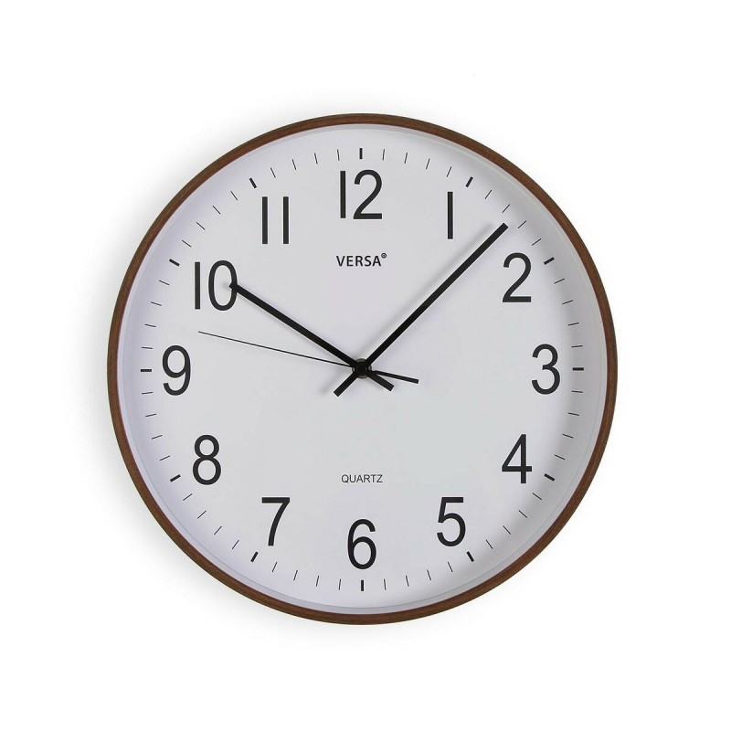 Orologio da Parete Versa Plastica Quarzo Legno MDF 5 x 35 x 35 cm
