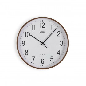 Orologio da Parete Versa Plastica Quarzo Legno MDF 4 x 30 x 30 cm