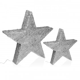 Decorazione Natalizia Versa Argentato 5 x 30 x 30 cm