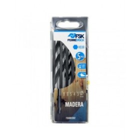 Set di trapani Ferrestock 3 / 4 / 5 / 6 / 8 mm Legno Esagonale