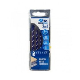 Set di trapani Ferrestock 3 / 4 / 5 / 6 / 8 mm Universale