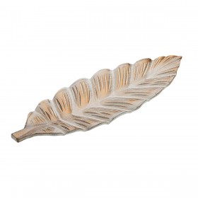 Centrotavola Versa Dorato Foglio 16,5 x 3,5 x 50 cm