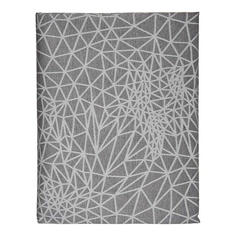 Tovaglia Astratto Grigio Jacquard Bianco (140 x 180 cm)