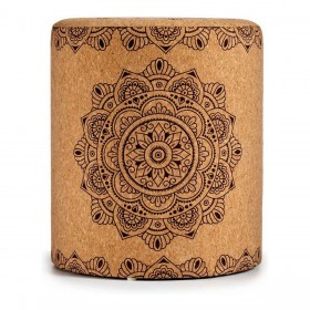 Puff Mandala Marrone MDF Sughero (34 x 39 x 34 cm)