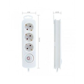 Multipresa con 3 Prese con Interruttore TM Electron 250 V
