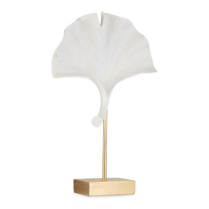 Statua Decorativa Fiore Bianco Poliresina (8 x 37 x 24,5 cm)