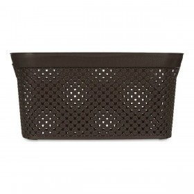 Cesto Marrone Plastica 10 L 24 x 17 x 35 cm
