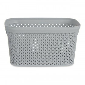 Cesto Grigio Plastica 3 L 16,5 x 12,5 x 23 cm