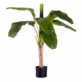 Pianta Decorativa Plastica Filo di ferro Banano 80 x 120 x 80 cm