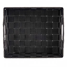 Cestino Nero Stoffa 23 x 8 x 27 cm