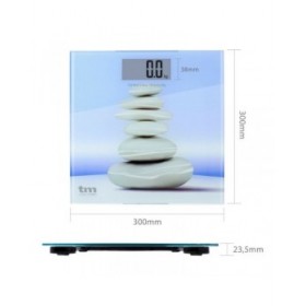 Bilancia Digitale da Bagno TM Electron Zen Azzurro Slim (23 mm)