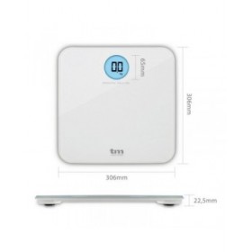 Bilancia Digitale da Bagno TM Electron Bianco
