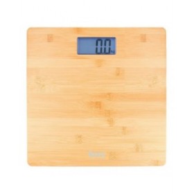 Bilancia Digitale da Bagno TM Electron Marrone Bambù