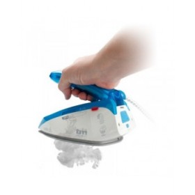 Ferro da Stiro a Vapore TM Electron Azzurro 1085 W (Da viaggio)
