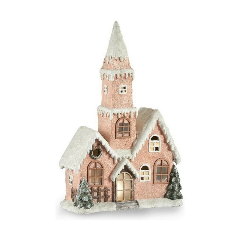 Statua Decorativa Casa Natale Luce LED Rosa Bianco Marrone Verde Magnesio 21 x 77 x 48 cm