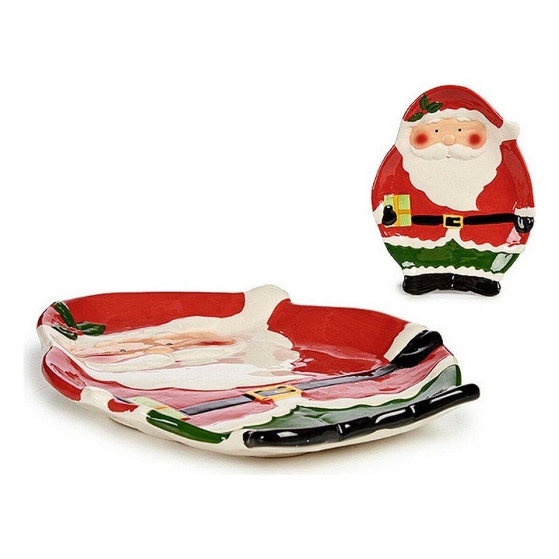 Centrotavola Babbo Natale Rosso Ceramica