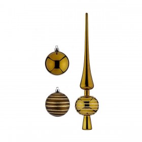Decorazione Natalizia 19 Pezzi Decorazione pensile Verde PVC
