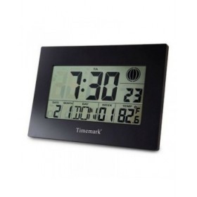Orologio da Parete con Termometro Timemark Nero (24 x 17 x 2 cm)