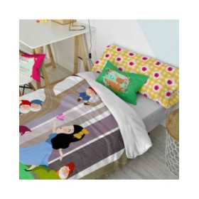 Fodera per cuscino HappyFriday Mr Fox Mirror Mirror Multicolore 50 x 30 cm