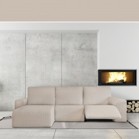 Rivestimento per chaise longue a braccio corto sinistra Eysa JAZ Beige 120 x 120 x 360 cm