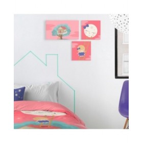 Tela HappyFriday Happynois Moon dream Multicolore 27 x 54 cm