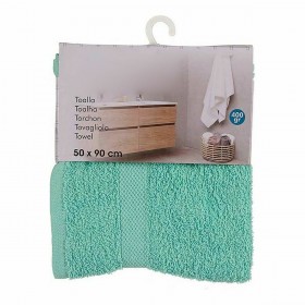 Telo da bagno 50 x 90 cm Turchese (6 Unità)