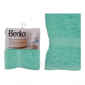 Telo da bagno 50 x 90 cm Turchese (6 Unità)