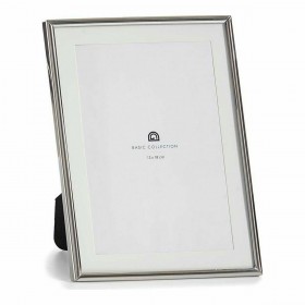 Cornice Portafoto Cristallo Argentato Acciaio (12 x 19,5 x 15,5 cm) (12 Unità)