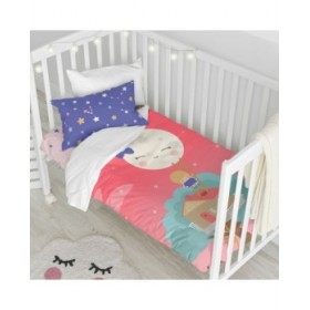 Set di copripiumino HappyFriday Happynois Moon Dream Multicolore Culla Neonato 2 Pezzi