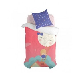 Set di copripiumino HappyFriday Happynois Moon Dream Multicolore Singolo 2 Pezzi