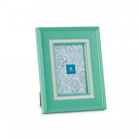 Cornice Portafoto Cristallo Verde Plastica (6 Unità) (2 x 23 x 18 cm)