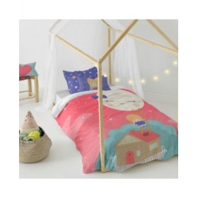 Set di copripiumino HappyFriday Happynois Moon Dream Multicolore Singolo 2 Pezzi