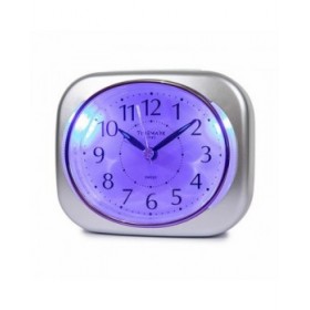 Orologio-Sveglia Analogico Timemark 10 x 8,5 x 4 cm Argentato Classico