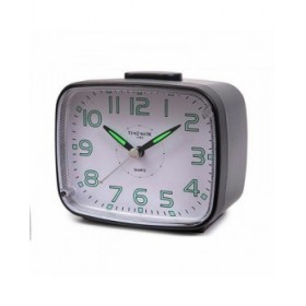 Orologio-Sveglia Analogico Timemark 12 x 9,5 x 6,5 cm Nero Classico