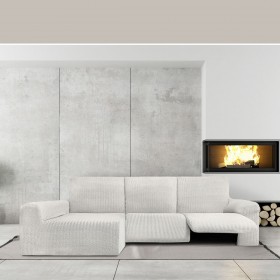 Rivestimento per chaise longue braccio lungo sinistro Eysa JAZ Bianco 180 x 120 x 360 cm