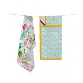 Panno da Cucina HappyFriday Enchant Multicolore 70 x 50 cm (2 Unità)