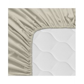Lenzuolo con angoli aderenti HappyFriday BASIC Beige 160 x 200 x 32 cm