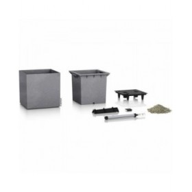 Vaso Lechuza 40 x 40 x 40 cm Grigio polipropilene Plastica