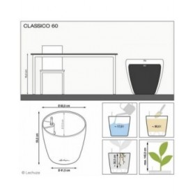 Vaso Autoirrigante Lechuza Rosso Ø 60,0 x 55,5 cm